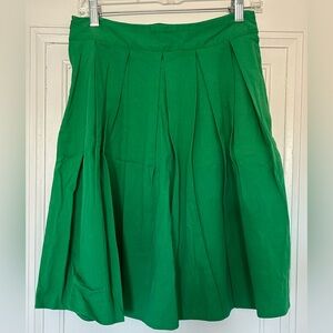 Elegant Green A-Line Skirt